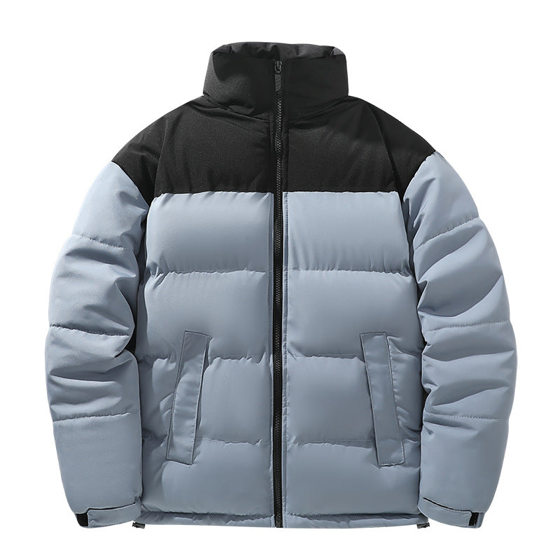 Cotton-padded Two-Tone Coat
