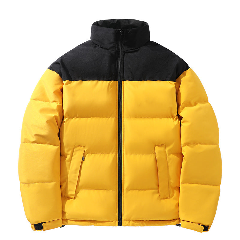 Cotton-padded Two-Tone Coat
