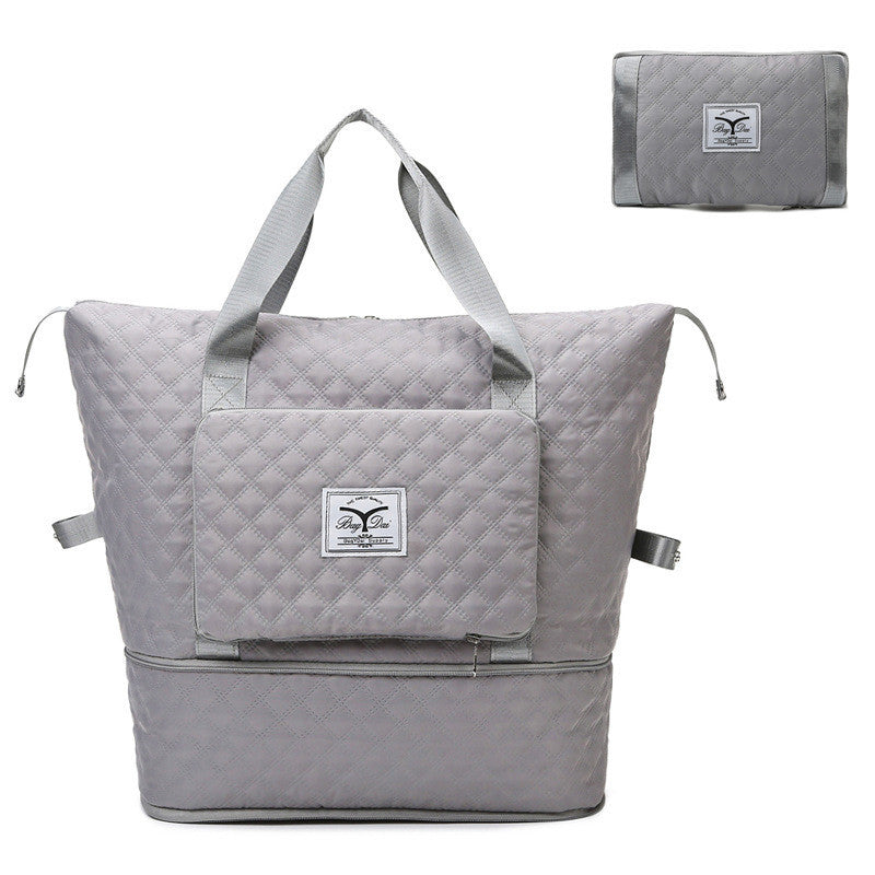 Soft Surface Extended Shoulder Expandable Travel Bag