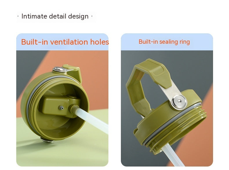 Portable Stainless Steel Cup With Handle