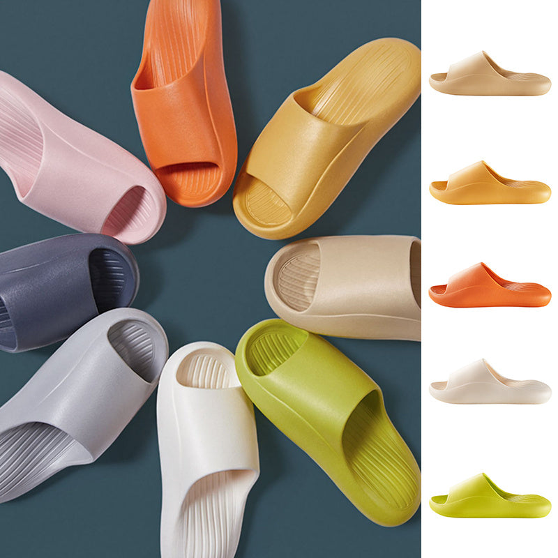 Simple Solid Color Thick Slippers