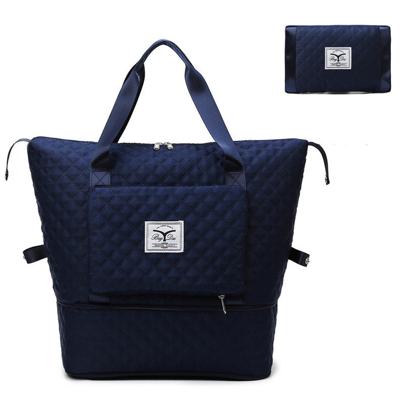 Soft Surface Extended Shoulder Expandable Travel Bag