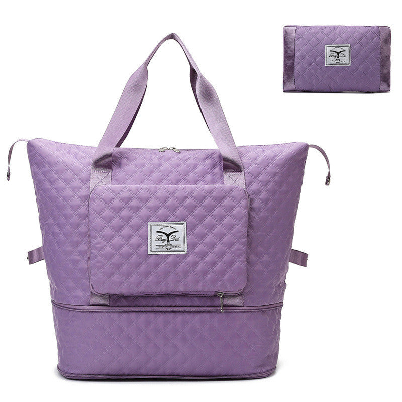 Soft Surface Extended Shoulder Expandable Travel Bag