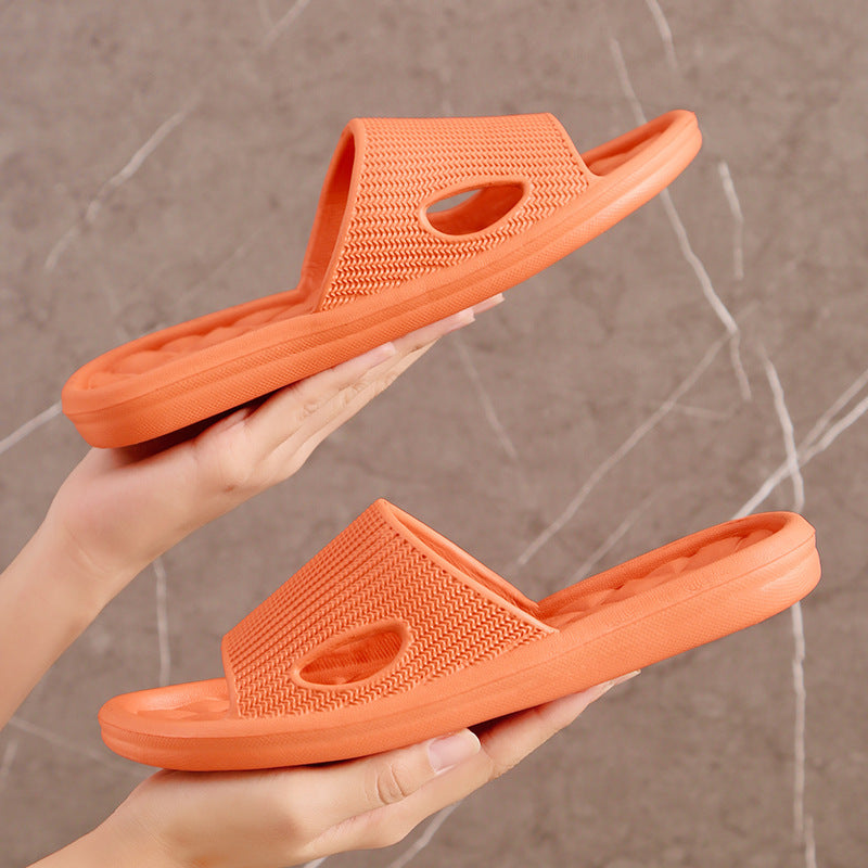 Soft Slippers Non-slip Solid Colour Bright Slides