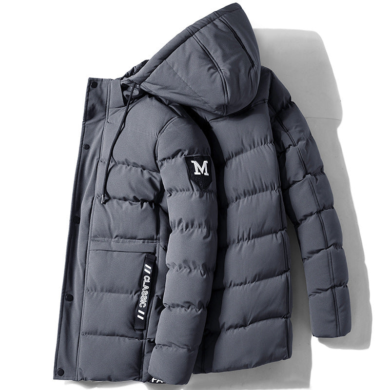 Padded Winter Jacket With Detachable Hood