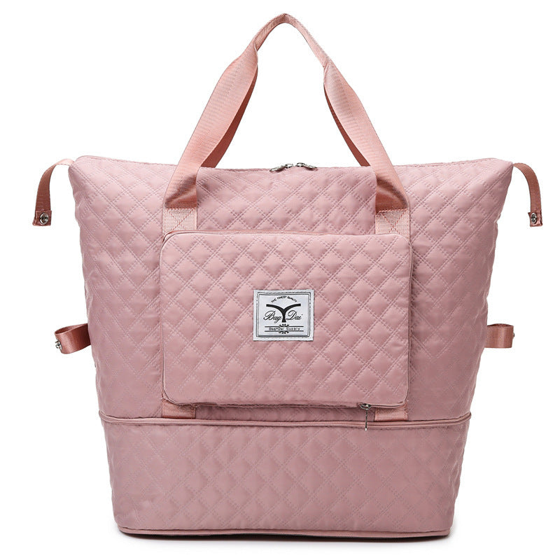 Soft Surface Extended Shoulder Expandable Travel Bag