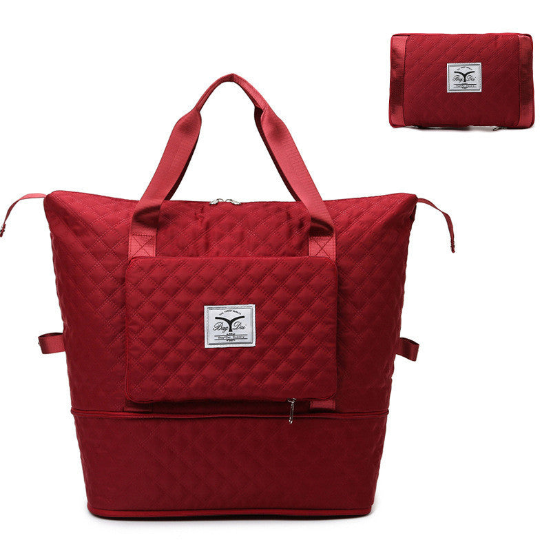 Soft Surface Extended Shoulder Expandable Travel Bag