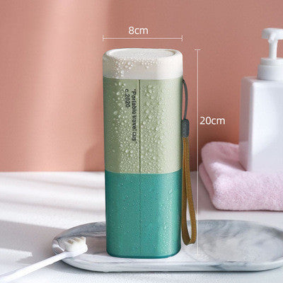 Portable Travel Two-Tone Toothbrush Storage Box
