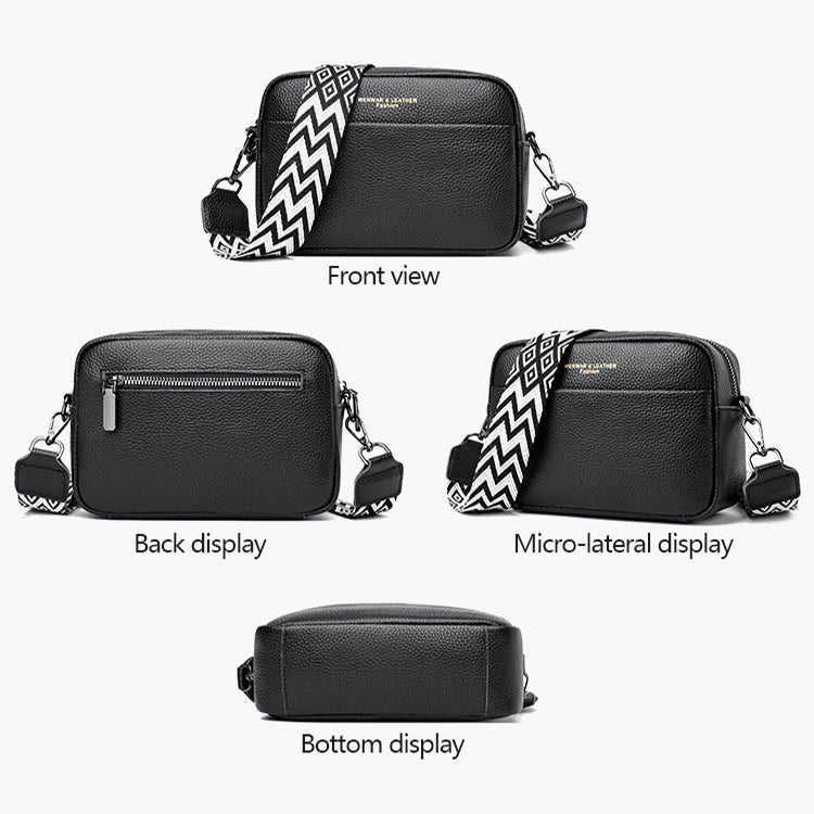 Fashion Shoulder Crossbody Bags With Rhombus Embroidered Wide