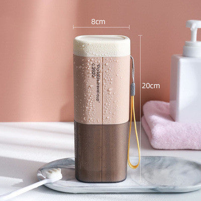 Portable Travel Two-Tone Toothbrush Storage Box