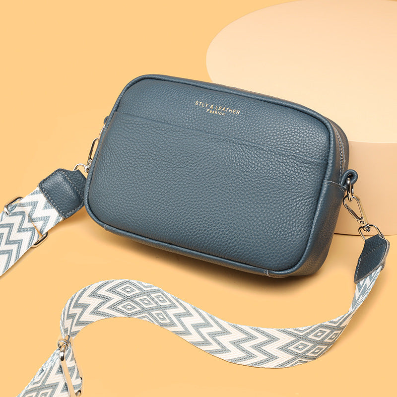 Fashion Shoulder Crossbody Bags With Rhombus Embroidered Wide