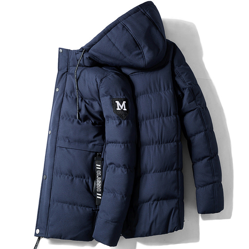 Padded Winter Jacket With Detachable Hood