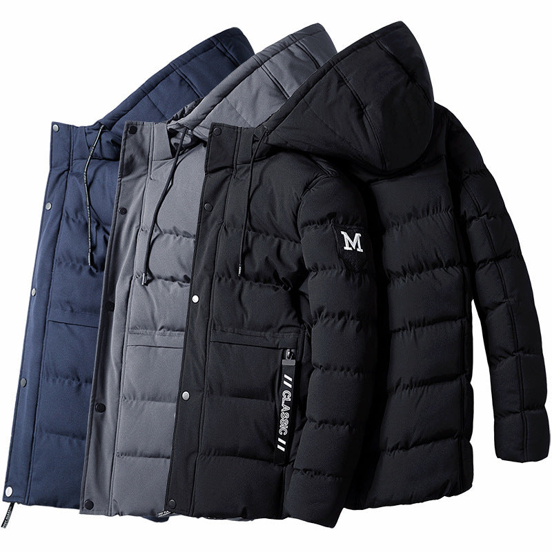 Padded Winter Jacket With Detachable Hood