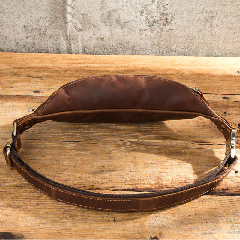 Retro Crazy Leather Waist Bag