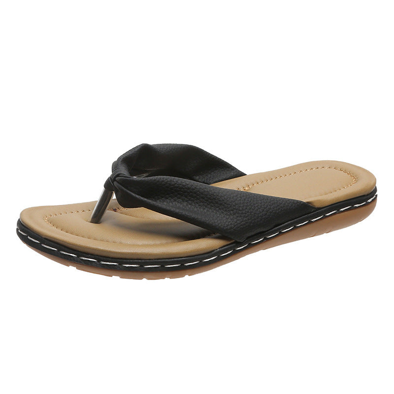 Clip Toe Bow Slippers