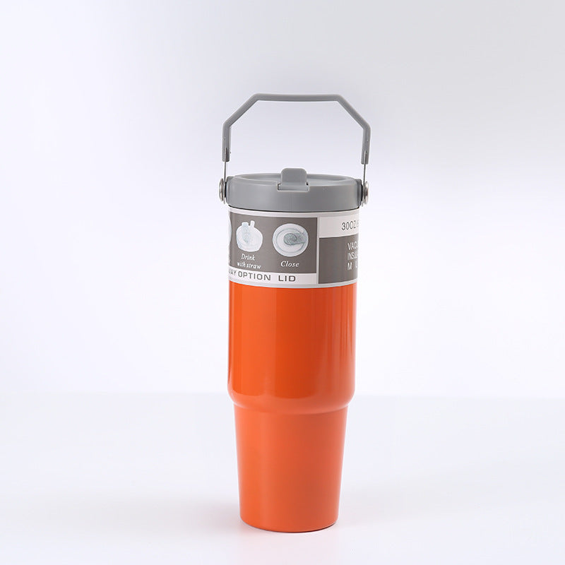 Portable Stainless Steel Cup With Handle