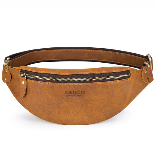 Retro Crazy Leather Waist Bag