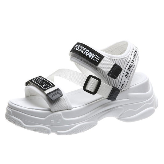 Sports Style Velcro Platform Sandals