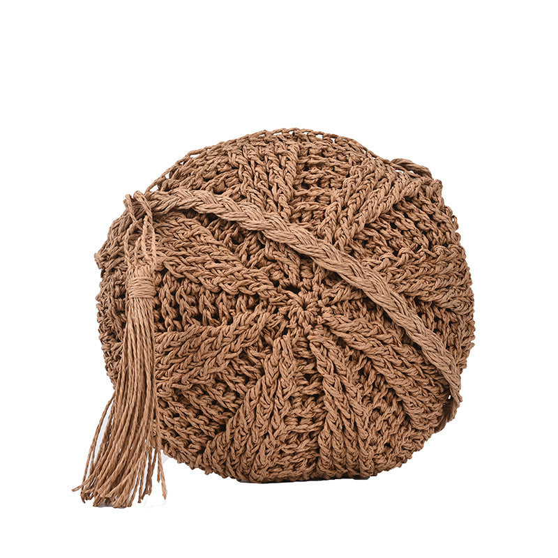 Handmade Woven Straw Crossbody Bag
