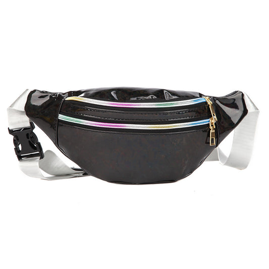Double Pocket Holographic Cross-body bag