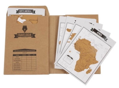 Scratch Map Travel Log Adventure Diary