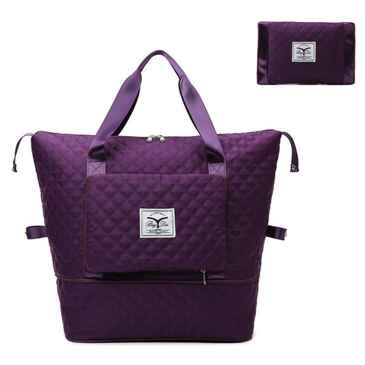 Soft Surface Extended Shoulder Expandable Travel Bag