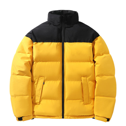 Cotton-padded Two-Tone Coat