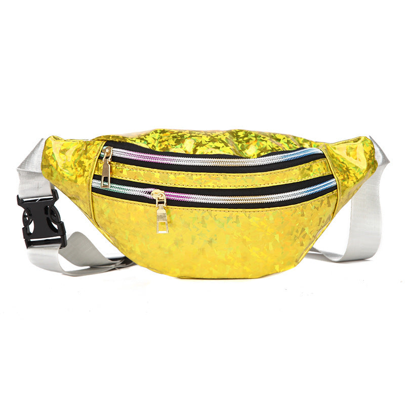 Double Pocket Holographic Cross-body bag
