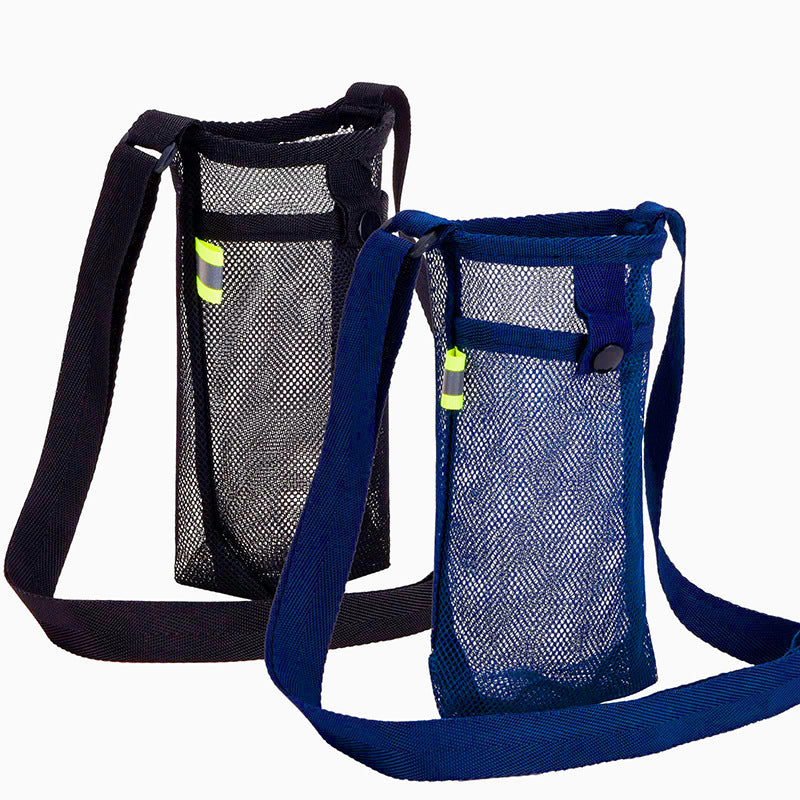 Water Bottle Carrier With Adjustable Shoulder Strap