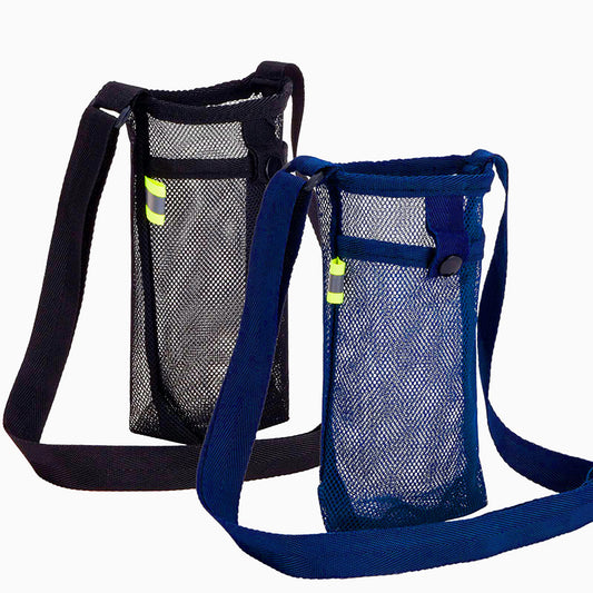Water Bottle Carrier With Adjustable Shoulder Strap