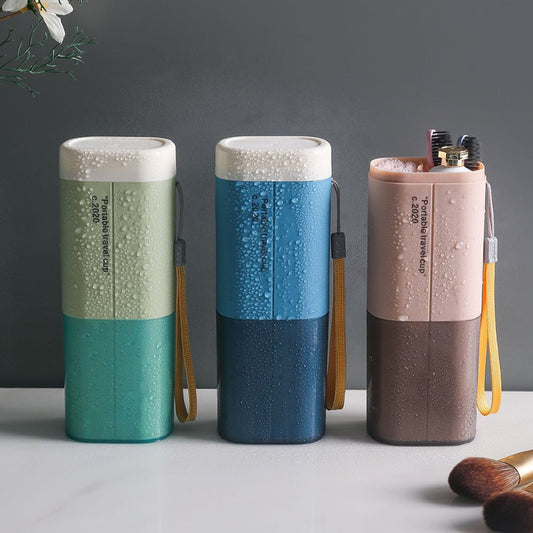 Portable Travel Two-Tone Toothbrush Storage Box